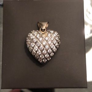 Silver heart pendant
